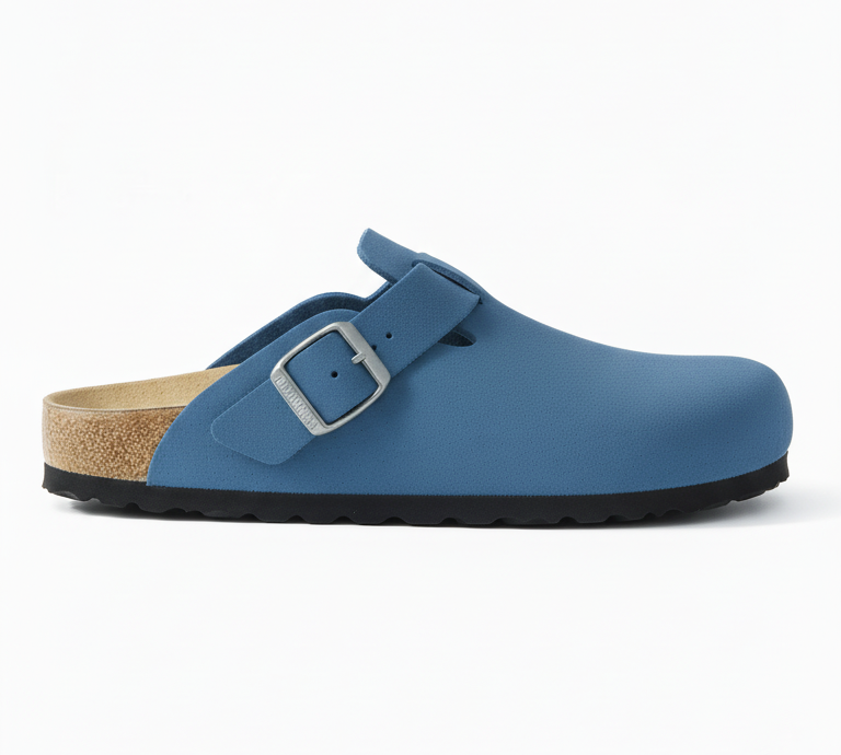 Sabot Médical en Daim –Bleu
